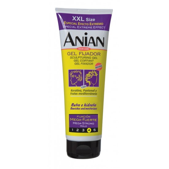 Fijador Gel Anian Mega Fuerte 250 Ml 0